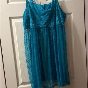 Torrid Teal Lace Chemise